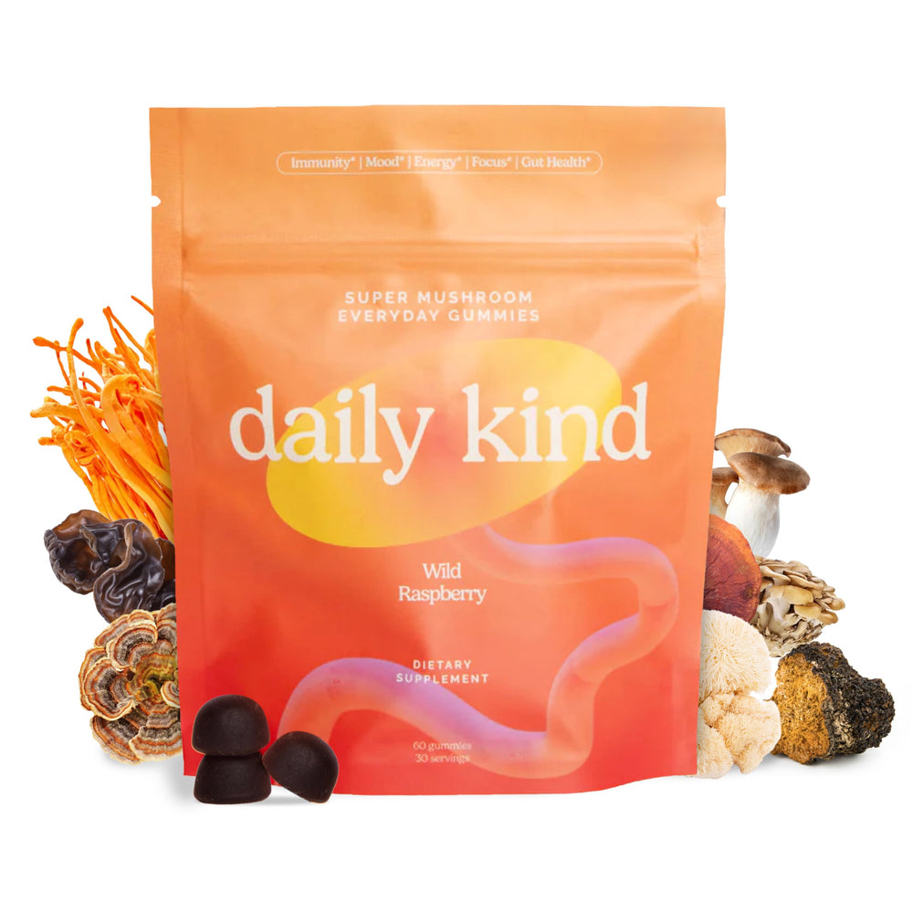 Daily Kind bottle-front view for convenient daily wellness.