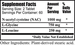 Daily Manufacturing Glutathio-Lean label view with ingredient details for informed use.