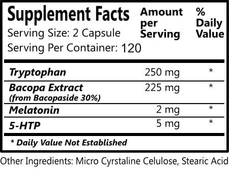 Daily Manufacturing Relax Evening Formula label reflects gluten-free vegan formula and purity