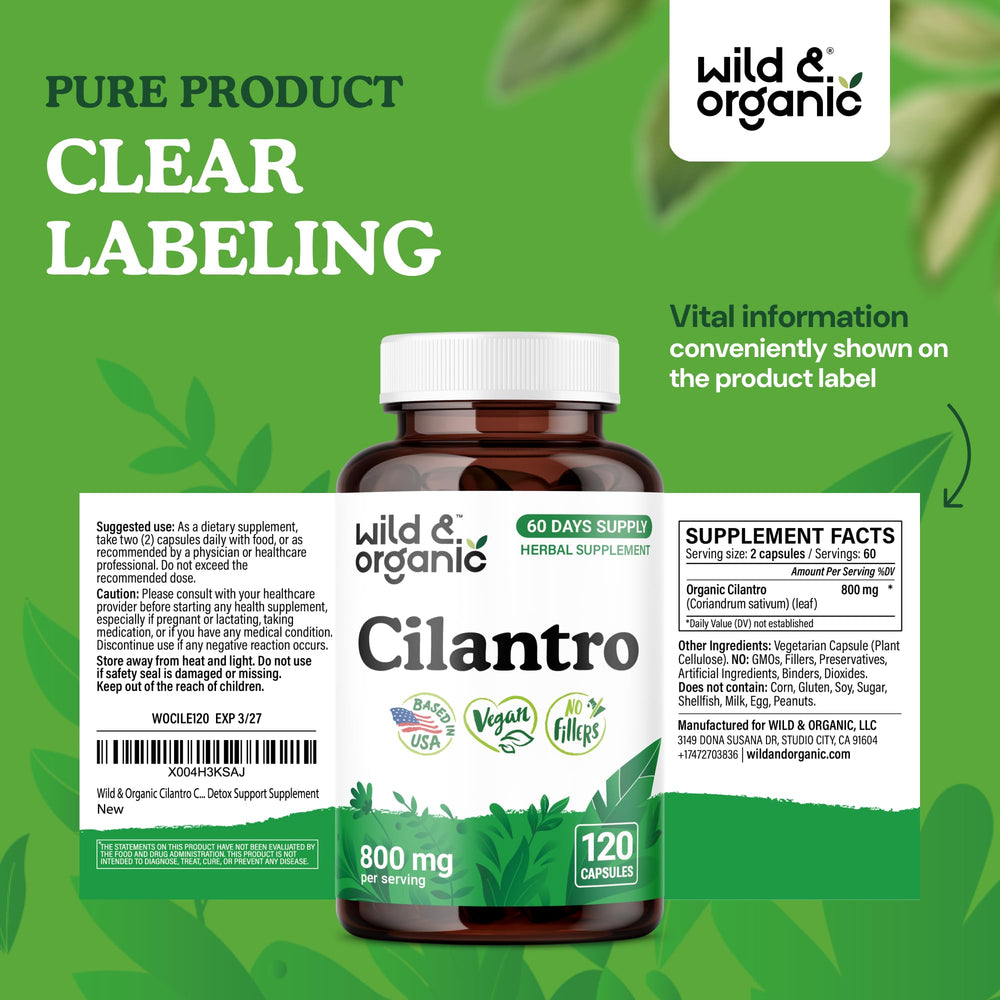 Daily-use capsules from Wild & Organic arranged for simple routine.