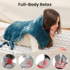 Full-coverage design resting across back and shoulders for comprehensive warmth.