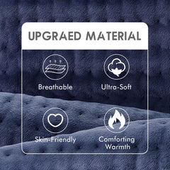 DAILYLIFE heating pad soft micro-plush fabric delivers even warmth.