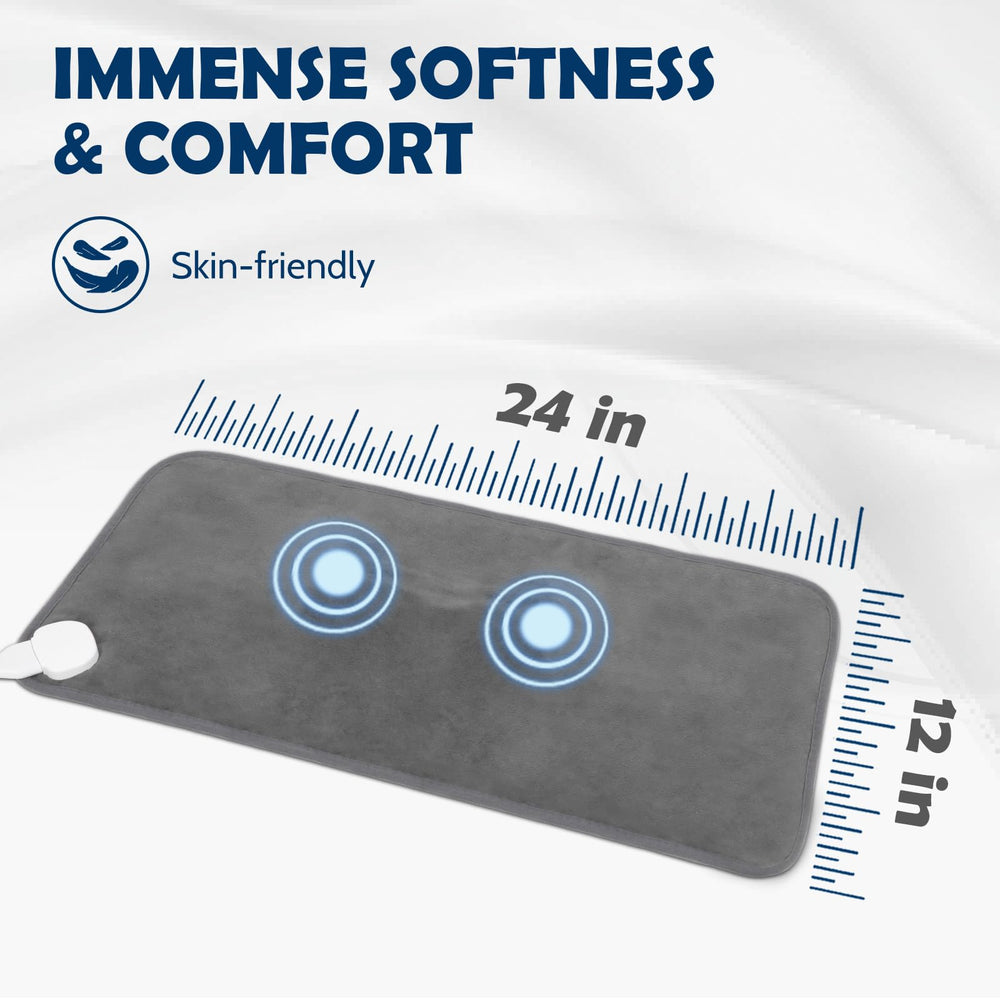 DAILYLIFF Massage Heating Pad 9.5 ft cord enables flexible positioning.