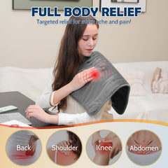 DAILYLIFF Massage Heating Pad heat settings demonstrate customizable warmth.