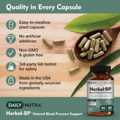DailyNutra hawthorn olive leaf garlic blend ingredients for heart-friendly nutrition