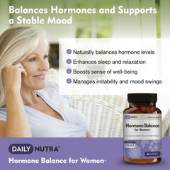DailyNutra Hormone Balance capsules close-up highlights capsule texture and daily mood support