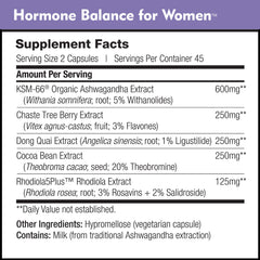 DailyNutra Hormone Balance KSM-66 Ashwagandha capsule signals adaptogenic balance