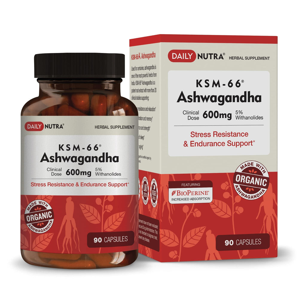 DailyNutra KSM-66 Ashwagandha bottle for daily calm and focus