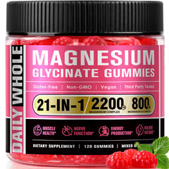 DailyWhole Magnesium Glycinate Gummies bottle shown for daily wellness