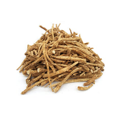 Closeup of Dairyland American Ginseng Roots prongs showing earthy texture for tea infusion