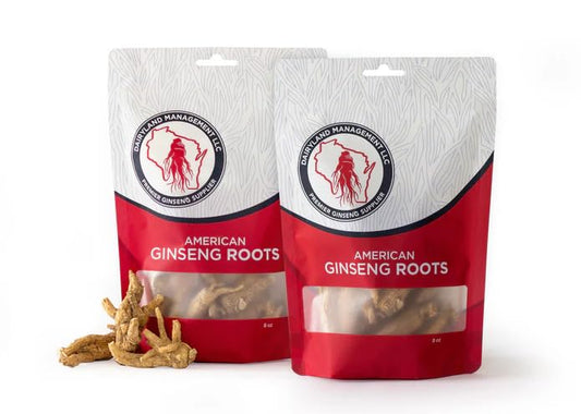 Dairyland American Ginseng Roots Wisconsin bundle highlighting premium quality.