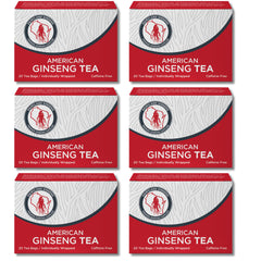 Dairyland American Ginseng Tea Bags packaging shows premium Wisconsin ginseng quality.