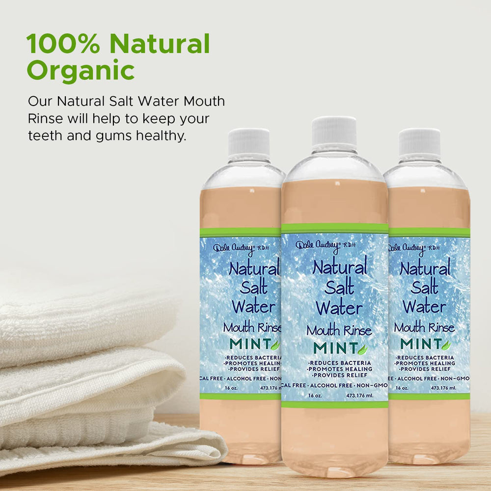 Dale Audrey alcohol-free mint rinse ideal for gentle daily mouth care.