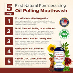 Dale Audrey oil pulling fresh breath scene emphasizes enamel-friendly cleansing.