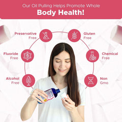 Dale Audrey pack of 3 oil pulling mouthwash highlights value and convenience.
