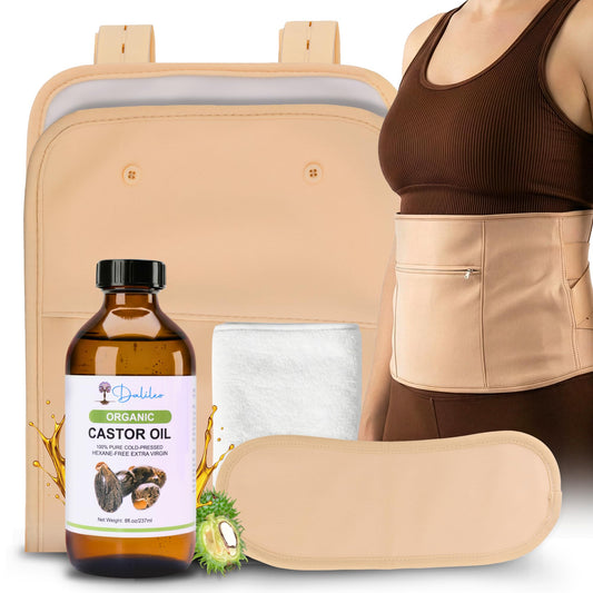 DaliLeo castor oil pack wrap abdomen for gentle daily comfort and relaxation.