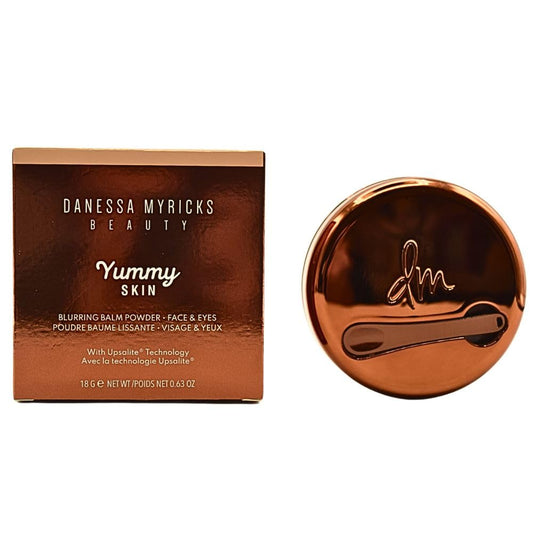 Danessa Myricks Yummy Skin Blurring Balm Powder compact delivers a soft-matte finish for fair skin.