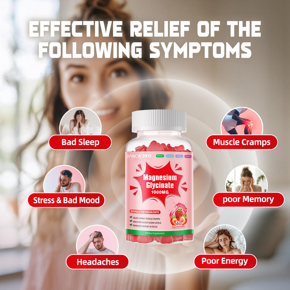 Nutrition panel on DANEW Pro bottle highlights 1000 mg magnesium per serving