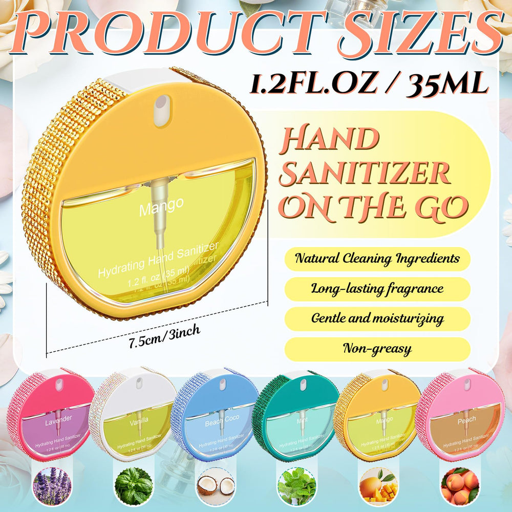 Dansib compact 1.21 oz travel bottle fits purses and pockets for easy sanitizing anywhere.
