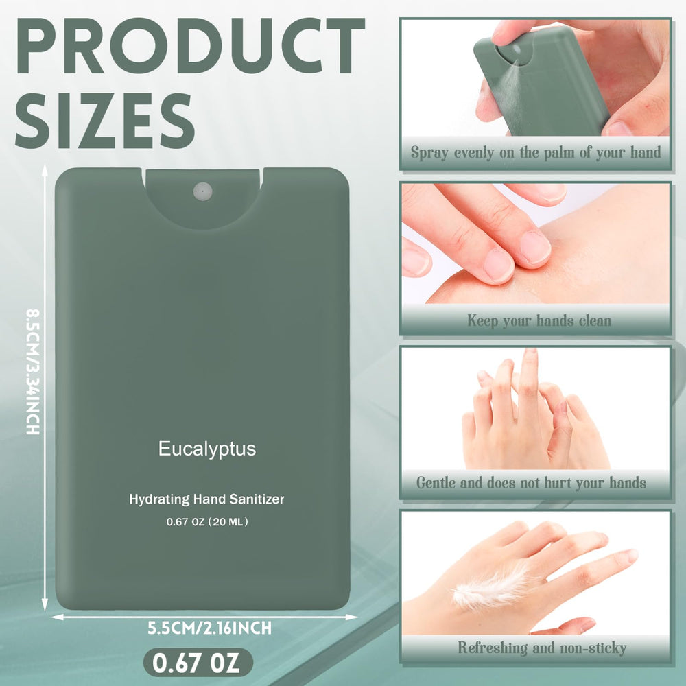 Dansib hand sanitizer green bottle, compact for pockets and purses.