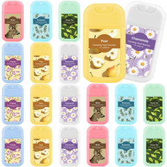 Dansib hand sanitizer spray 24-pack travel case for on-the-go protection and variety
