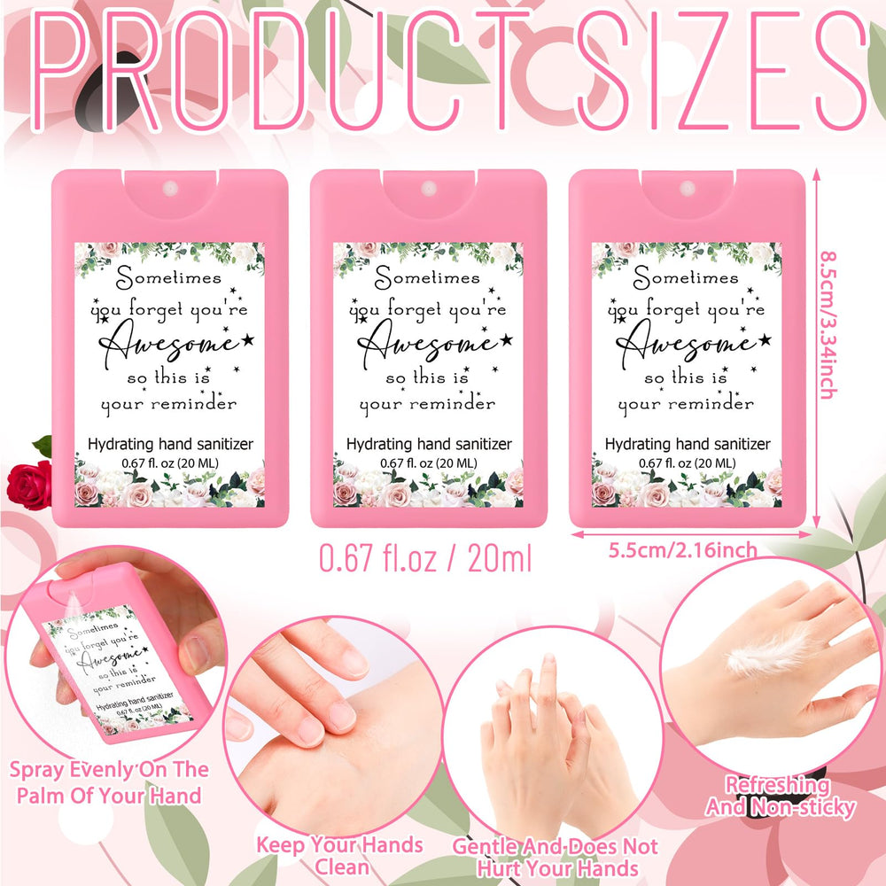 Dansib pink rose-scented hand sanitizer spray with subtle fragrance