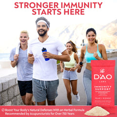 DAO Labs Immunity Support effervescent-dissolve creates a crisp water mix