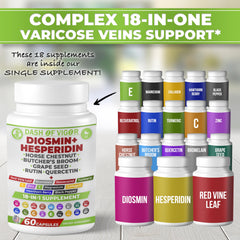 DOFV capsules show diosmin hesperidin complex for natural support.