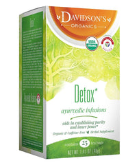 Davidson's Detox tea bags pack of 25 for easy daily ritual.