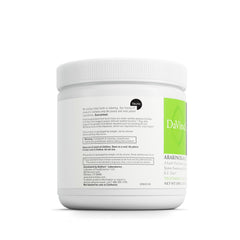 Close-up of the DAVINCI powder label highlighting Larch Tree Extract.