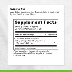 DaVinci Glutathione packaging back showing key highlights