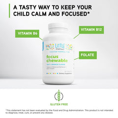 DAVINCI Labs Focus Chewable being taken by a child during routine.
