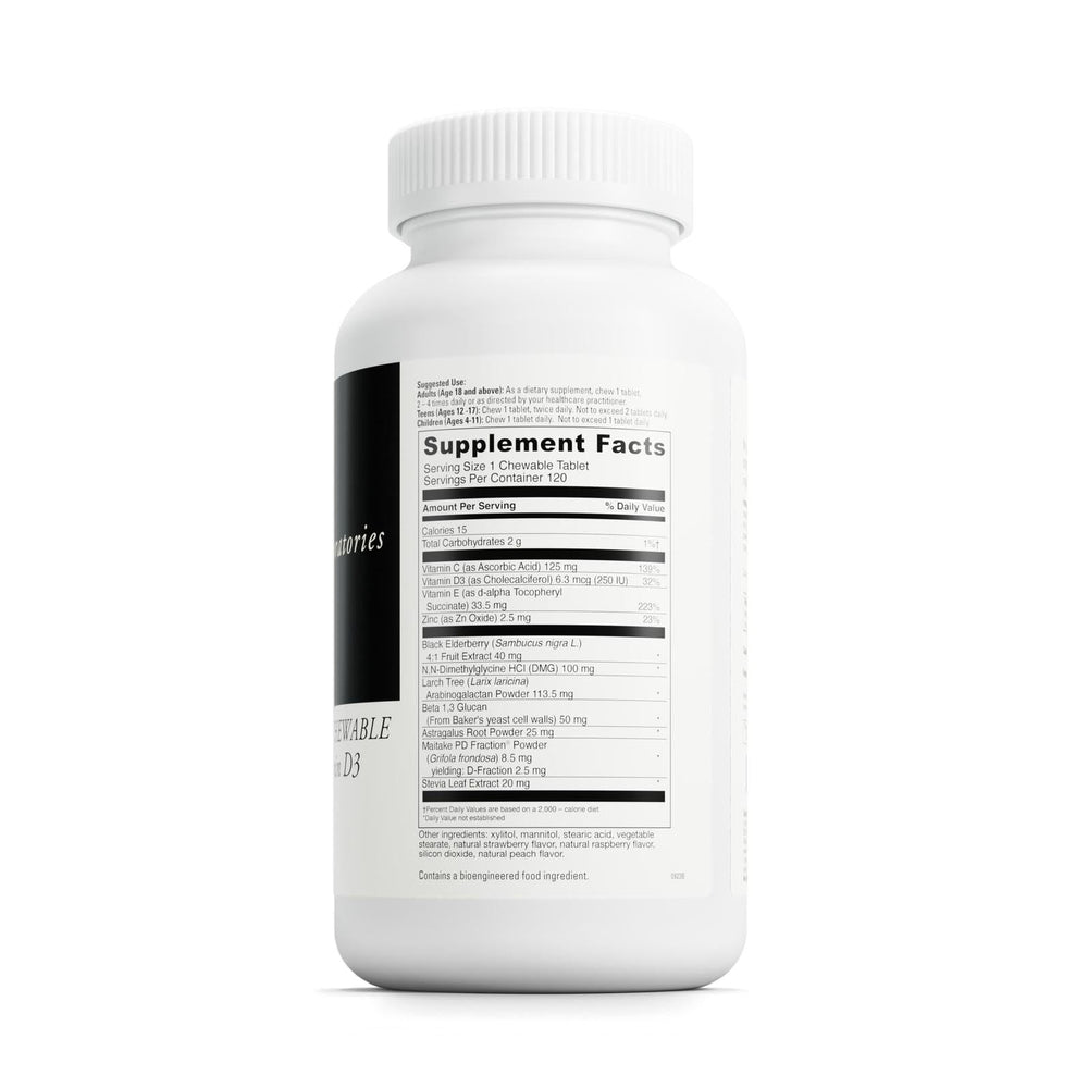 Close-up of DAVINCI Immuni-DMG chewable tablets for easy daily use