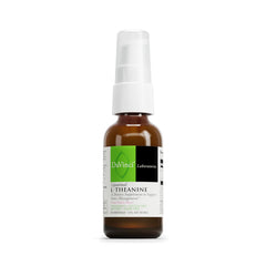 DAVINCI Labs Liposomal L-Theanine bottle with label highlighting calm focus