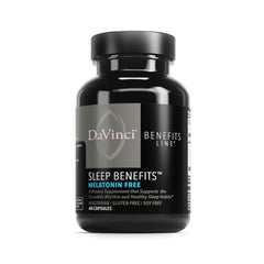 DaVinci Labs Sleep Benefits bottle with Maizinol supports deeper rest