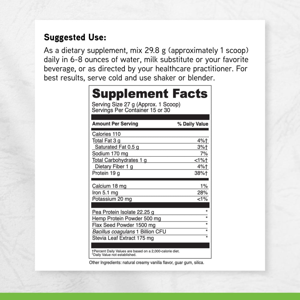 DaVinci Vegan Protein dairy-free gluten-free blend for dietary needs