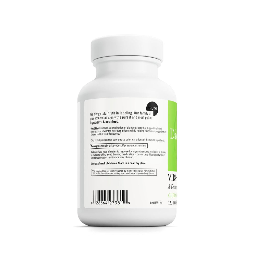 DAVINCI LABS Vira-Shield tablets for daily immune and gut-friendly support.
