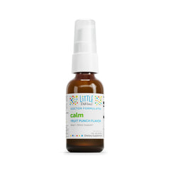 DAVINCI Little Calm bottle front view showing fruit punch flavor for calm focus.