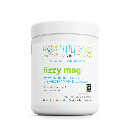 DAVINCI Little DaVinci Fizzy Mag bottle with lemon-lime fizz supports kid-friendly routines.