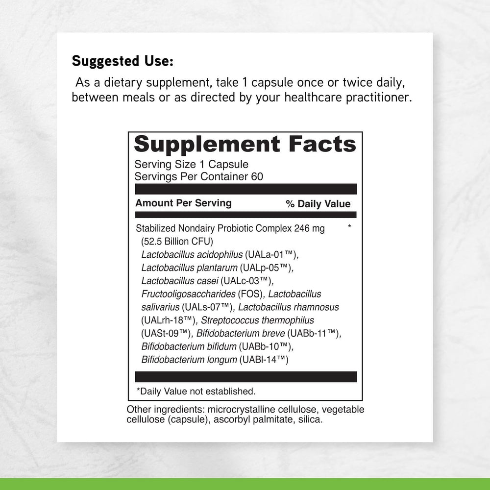Sealed bottle for plant-based lifestyle with non-dairy probiotic