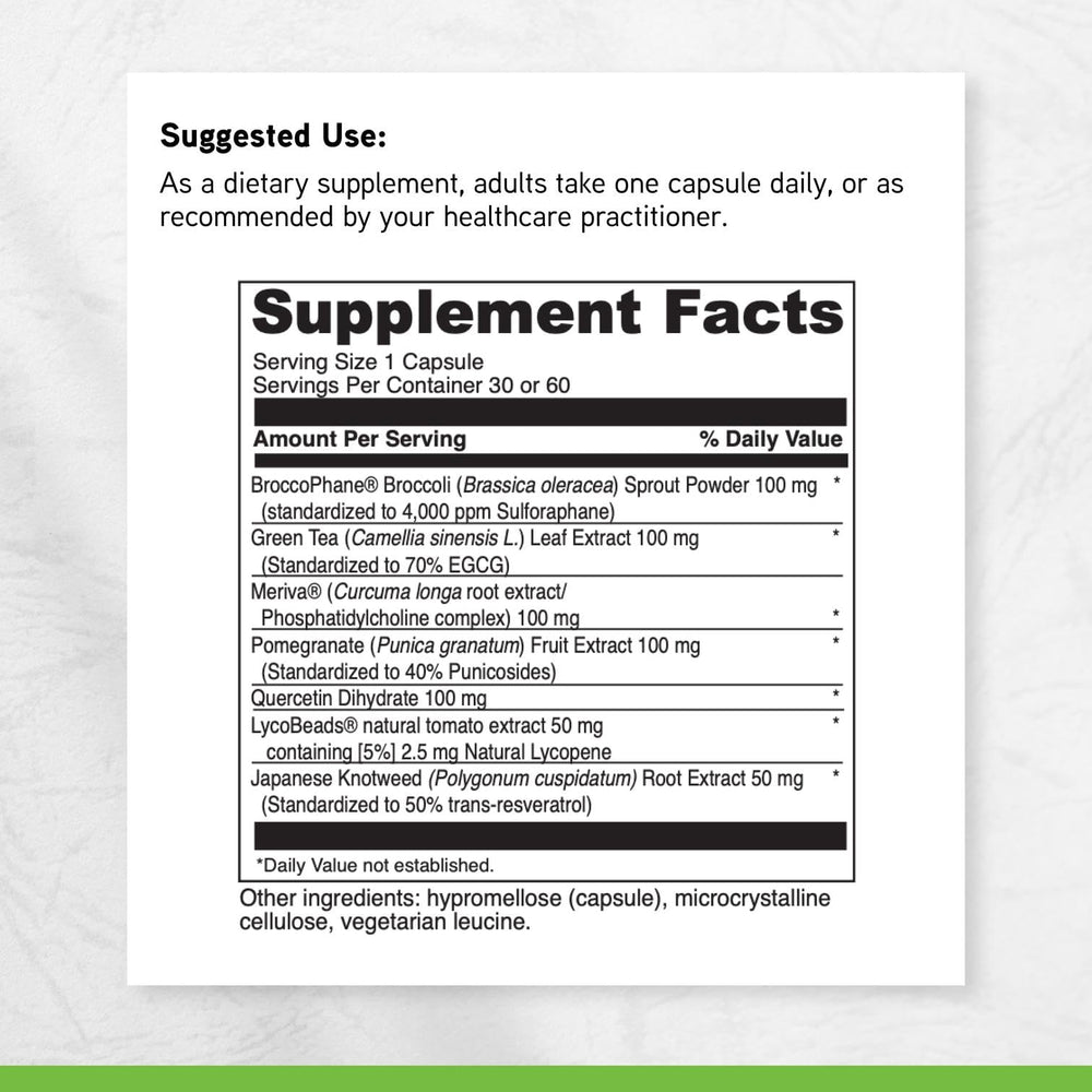 DAVINCI Phyto Benefits packaging indicates gluten-free and soy-free attributes.