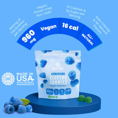 Day One Electrogummies vegan naturally sweetened option for hydration.