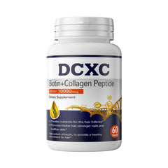 DCXC Biotin Collagen tablets capsule up close for product overview