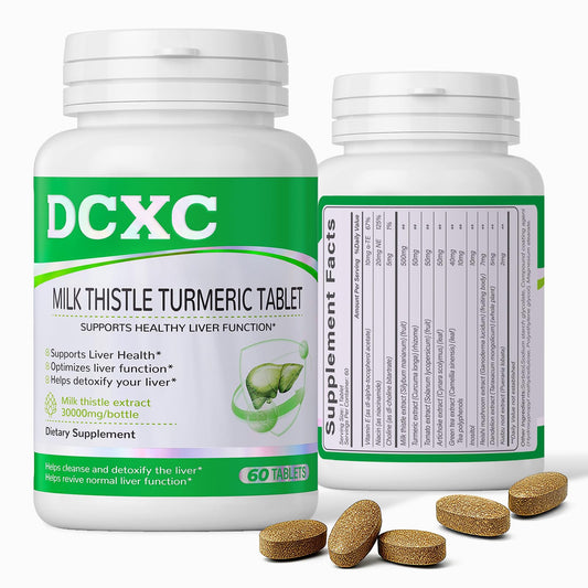 DCXC Liver Detox bottle front showing convenient daily capsules