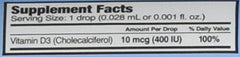 Three-pack Ddrops Baby bottles for ongoing vitamin D3 dosing.