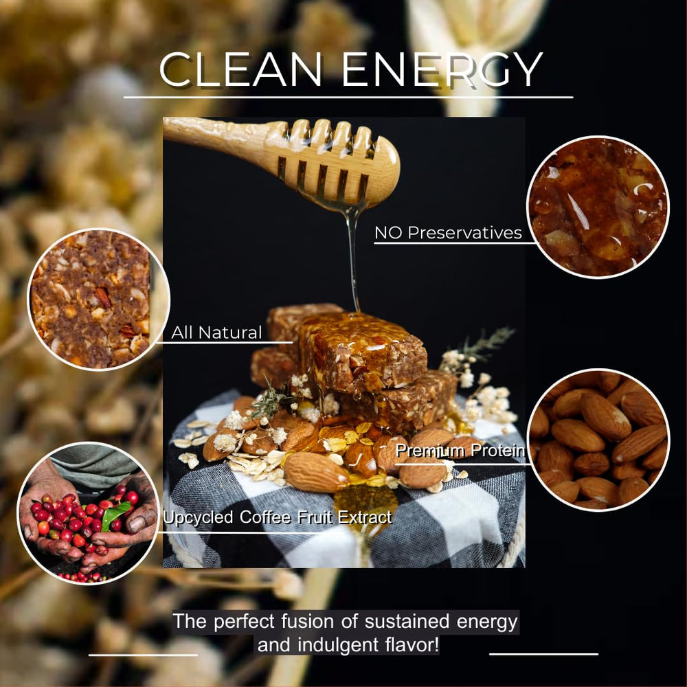 Deadline Bar Brown Sugar Almond sits on a desk, ideal for a quick energy boost during work.
