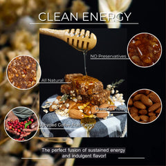 Deadline Bar Brown Sugar Almond sits on a desk, ideal for a quick energy boost during work.