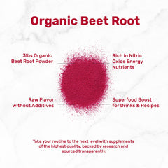 DEAL SUPPLEMENT beet root powder in a smoothie, great for daily endurance.