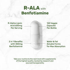 DEAL SUPPLEMENT Benfotiamine capsules designed for improved nutrient uptake.