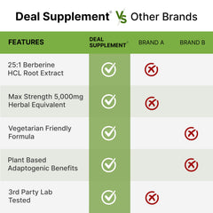 DEAL SUPPLEMENT Berberine Max turmeric extract visual hints at 20:1 potency